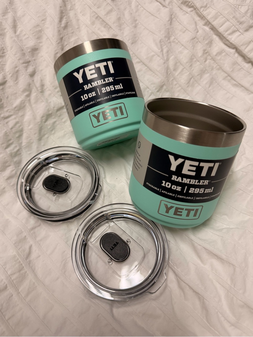 YETI tumblers with lids